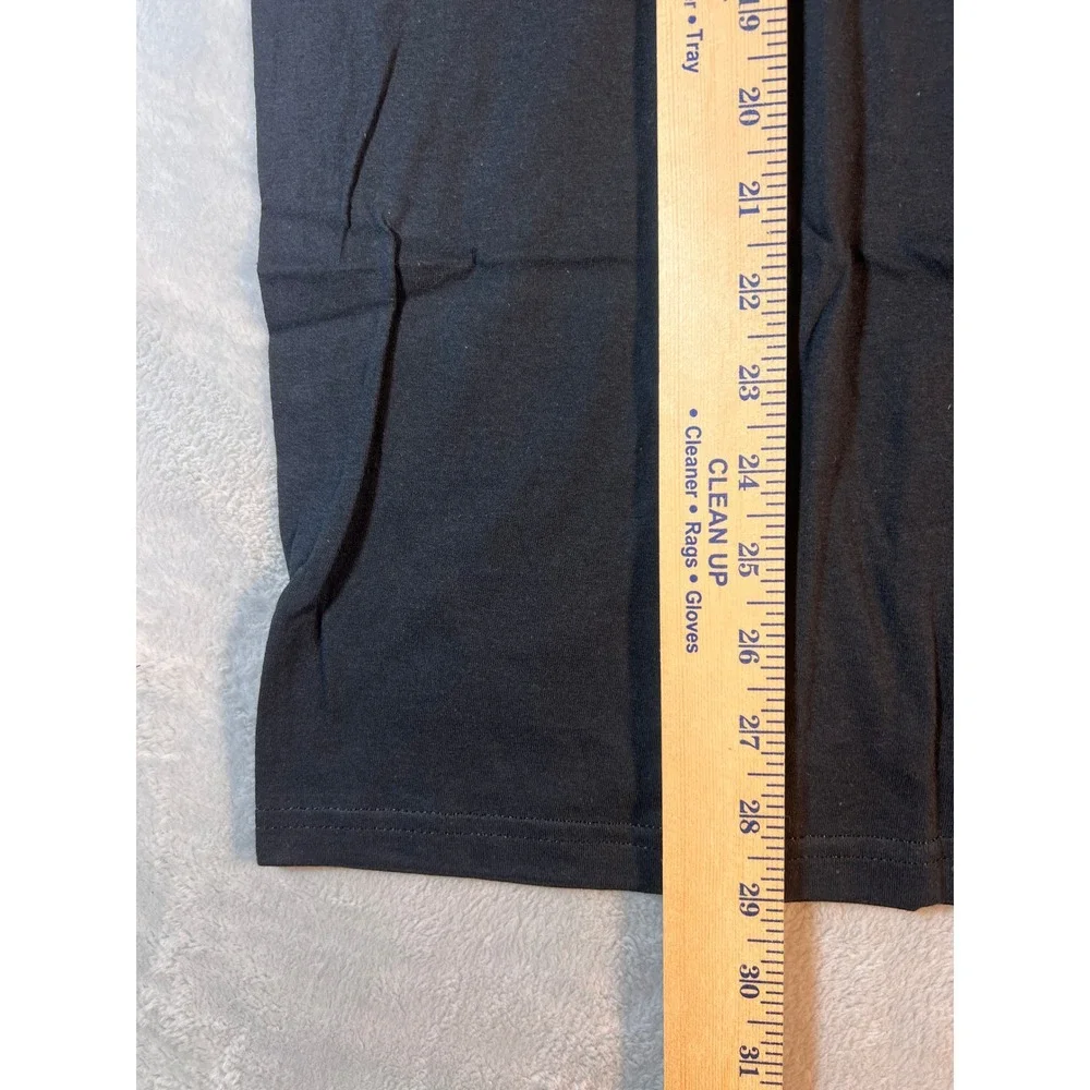 Adidas Men Basic BOS Tee Shirt Black Orbit Green Short Sleeve L